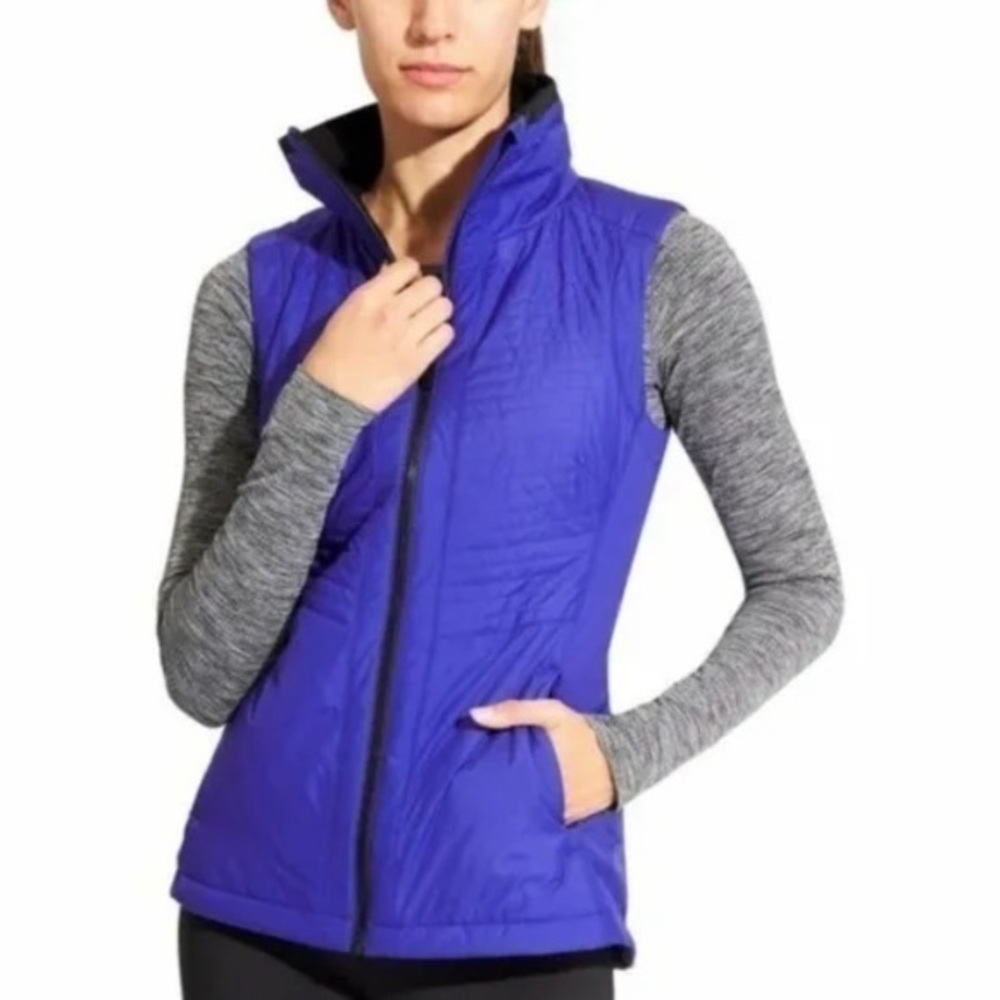 Athleta indigo zip up sprinter vest xxs